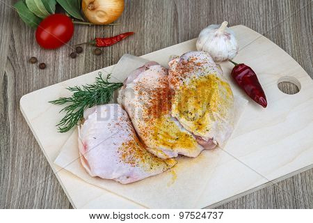 Raw Chicken Thights