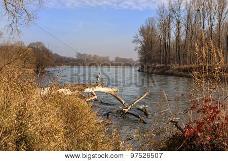 Isar Flows Into The Danube