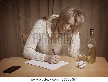 lovesick woman