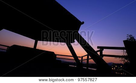 Beautiful sky in magic hour