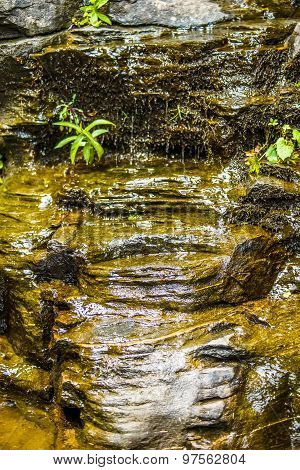 Hickory Nut Waterfalls During Daylight Summer