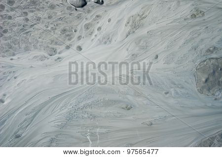 Flow Of Silty Stream In Alaska