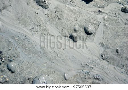 Gravel And Mud In Stream