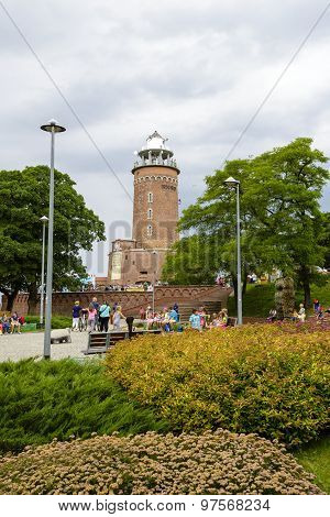 The Lighthouse In Kolobrzeg In Poland