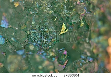 Crystals Agate Sio2 Silicon Dioxide. Macro