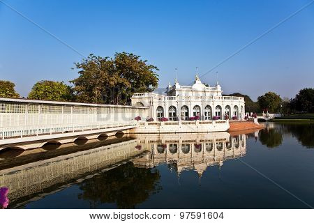 Bang Pa-in Aisawan Thipya-art (divine Seat Of Personal Freedom) At The Royal Summer Palace