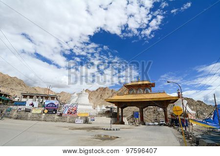 Entrance Of Leh City In Ladakh