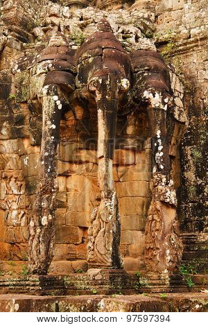 Elephant Terrace, Ankgor Thom, Cambodia