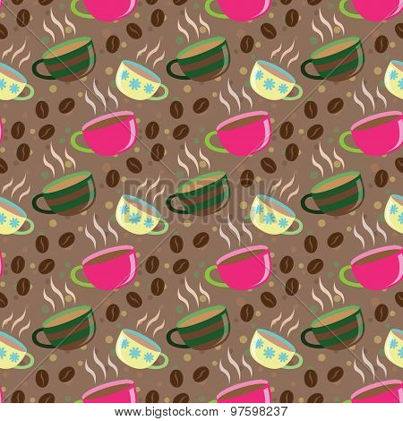 Cups Coffee Pattern