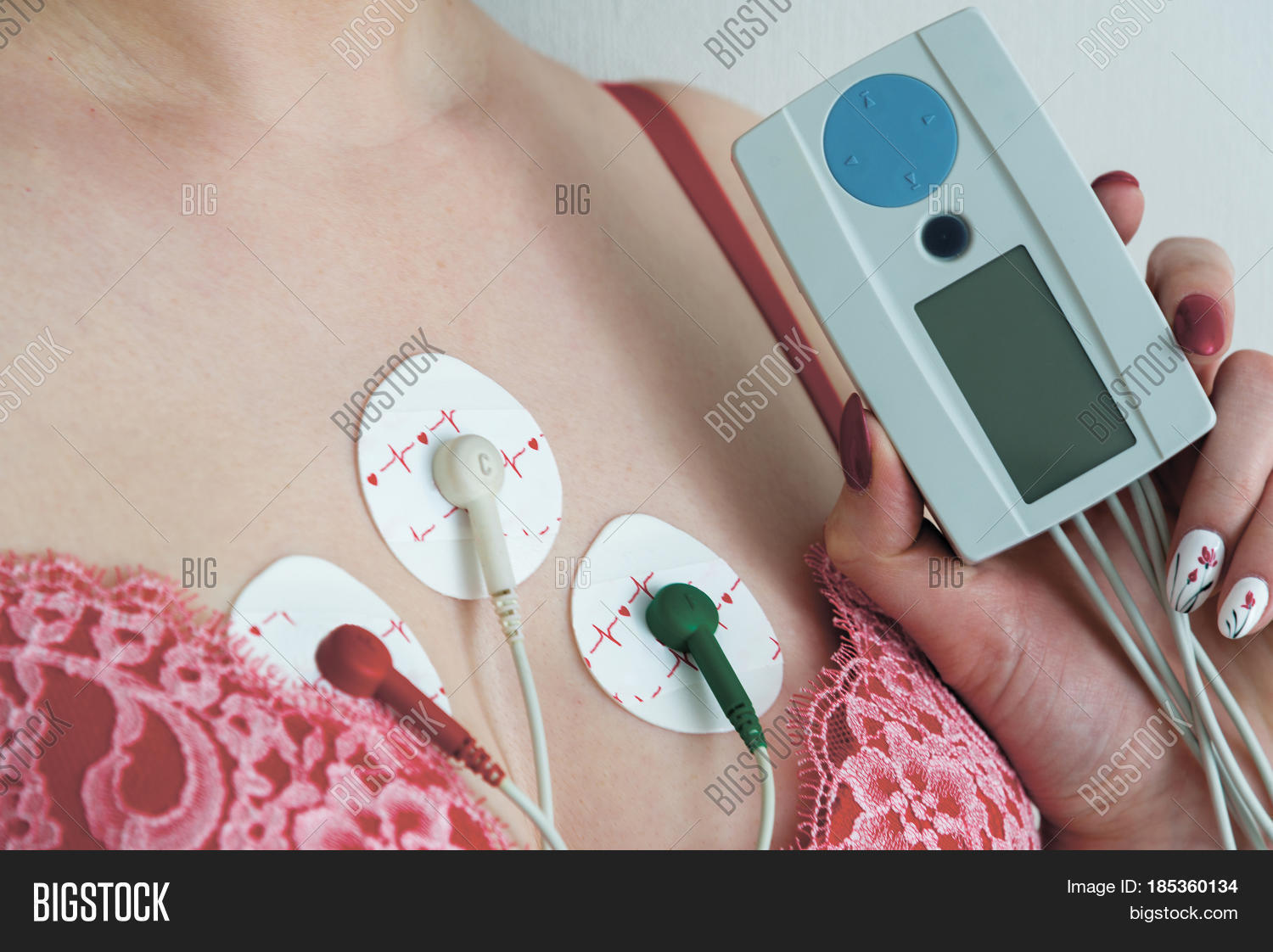 Electrodes Holter Image & Photo (Free Trial) Bigstock