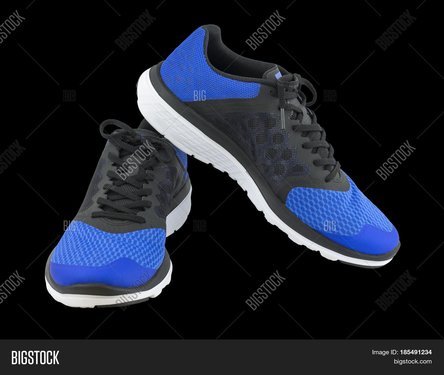 Pair Blue Sport Shoes Image & Photo (Free Trial) Bigstock
