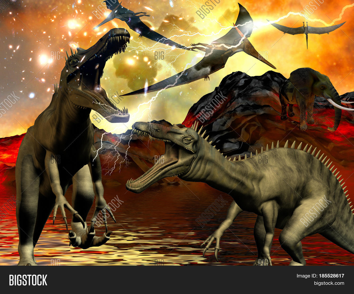 Dinosaur Doomsday 3d Image & Photo (Free Trial) | Bigstock