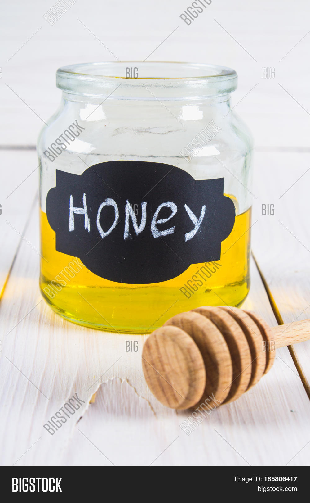 Mead Jar Labeled Honey Image & Photo (Free Trial) Bigstock