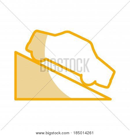 Ascent on track traffic signal icon vector illustration design