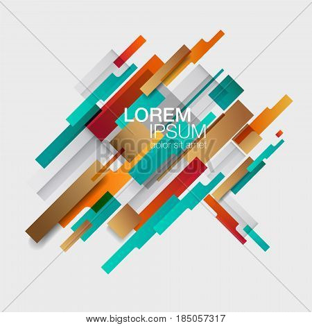 Abstract A4 layout. Annual Report cover design. Creative ad flyer font. Modern vector front page.