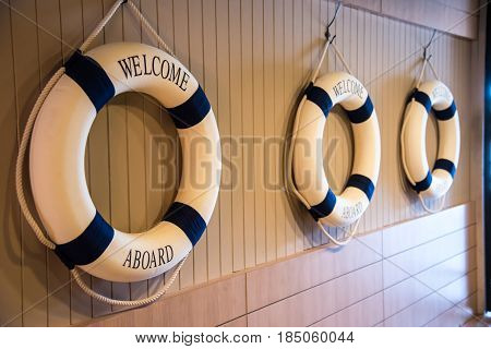 Life ring with 