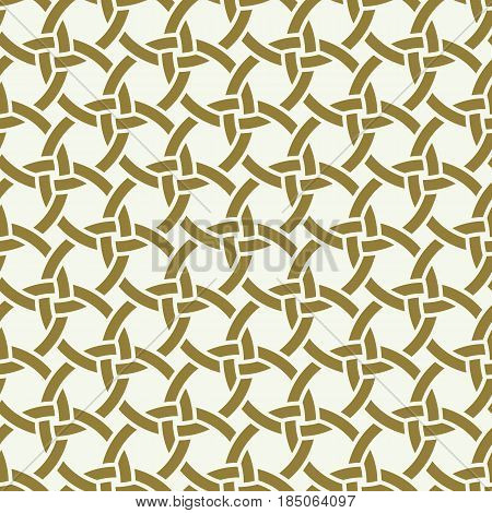 Vector seamless pattern graphic geometric wrapping paper made using netting circles. Abstract backdrop created with interweave lines and circles can be used in textile and web designs