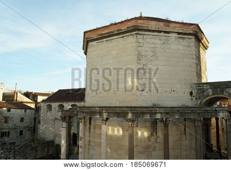 Palace of the Roman Emperor Diocletianus in the Unesco heritage city of Split, Croatia