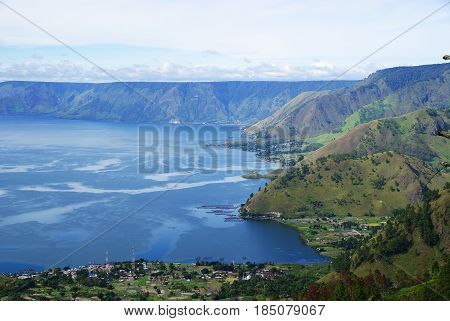 Lake toba (danau toba) in North Sumatra, Indonesia