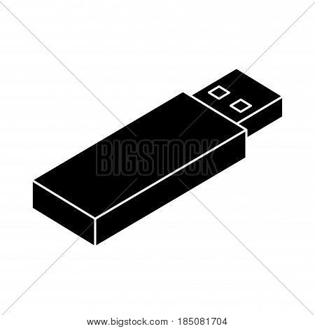 usb memory isometric icon vector illustration design