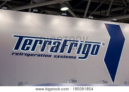 Moscow, Russia - April, 2017: Logo sign of Terra Frigo company.