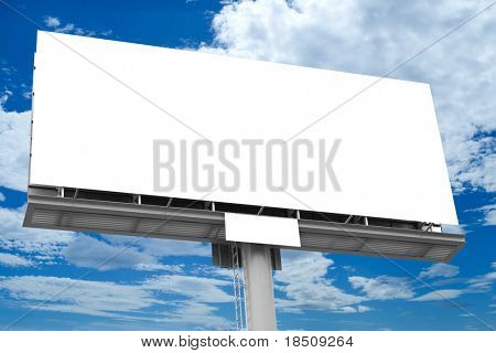 Grande outdoor em branco