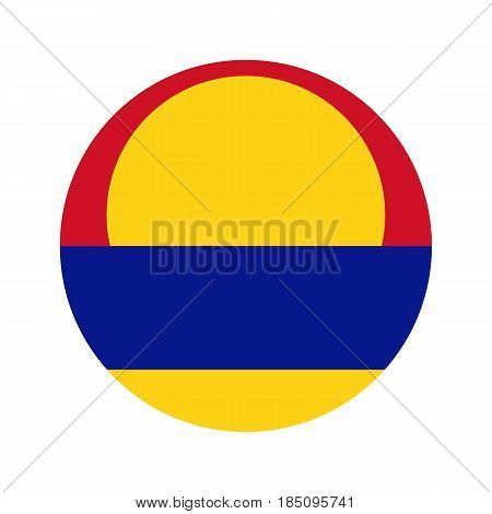 Circular World Flag