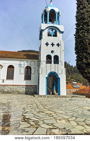 Orthodox church in village of Potamia, Thassos island,  East Macedonia and Thrace, Greece