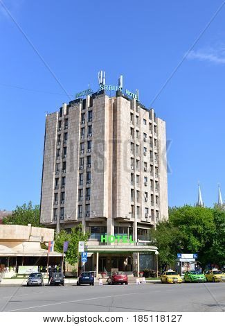VRSAC SERBIA - 04.30.2017: Srbija Hotel landmark architecture