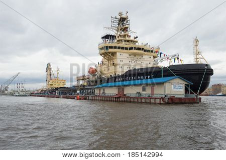 ST. PETERSBURG, RUSSIA - APRIL 30, 2016: Icebreakers 