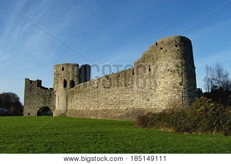 photo of castle in Trim town, county Meath, Ireland
