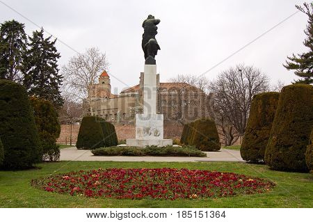 21 march 2009-belgrado-serbia- Ancient castle in the city of belgrade in serbia