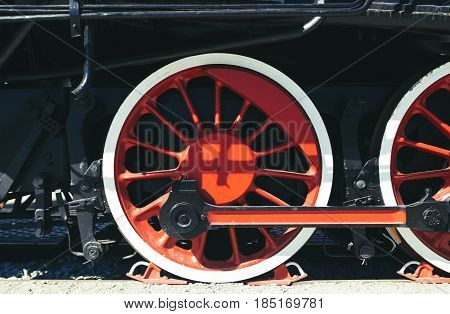 Details Of Polish Steam Locomotive.