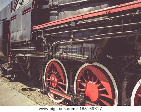 Details Of Polish Steam Locomotive.