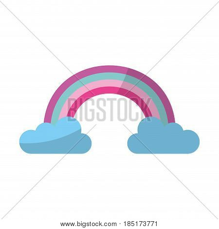 cute fantasy rainbow icon vector illustration design