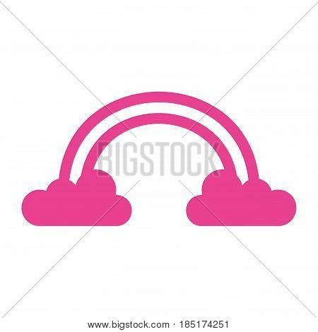 cute fantasy rainbow icon vector illustration design