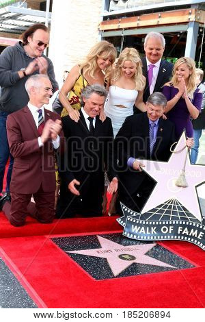 LOS ANGELES - MAY 4:  Goldie Hawn, Kurt Russell at the Kurt Russell and Goldie Hawn Star Ceremony on the Hollywood Walk of Fame on May 4, 2017 in Los Angeles, CA