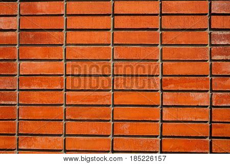 Red brick wall seamless Vector illustration background.
