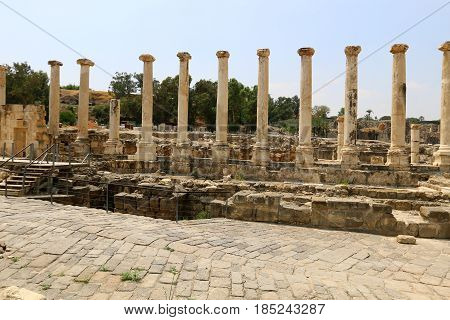 The ancient city of Beit She'an is located in the north of Israel in the Jordan Valley