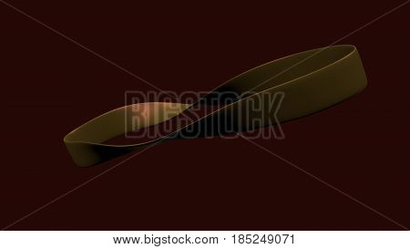 Mobius strip 3D model, rendered in Blender.