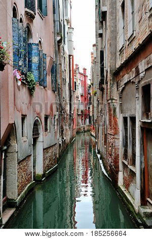 Venice lagoon - day view of a canal Venezia Italy Europe