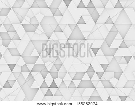 Equilateral Triangles - White Abstract Background
