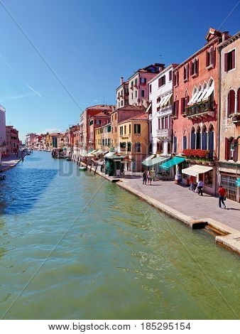 Canal Cannaregio In Venice, Italy