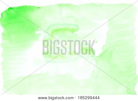 Abstract Green Watercolor Background