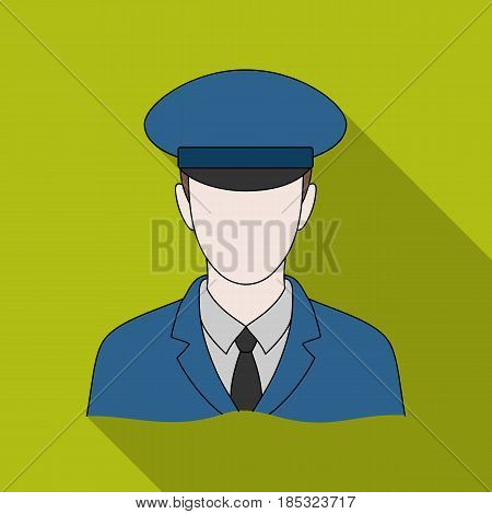 Postman.Mail and postman single icon in flat style vector symbol stock illustration .