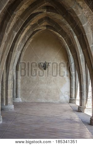 The Cloister of Villa Cimbrone in Ravello Italy to understand a concept of architecture and tourism