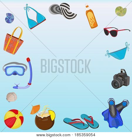 Happy vacation. Vector Summer. Our travel destinations banner.