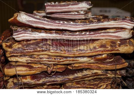 Homemade Dried And Smoked Bacon