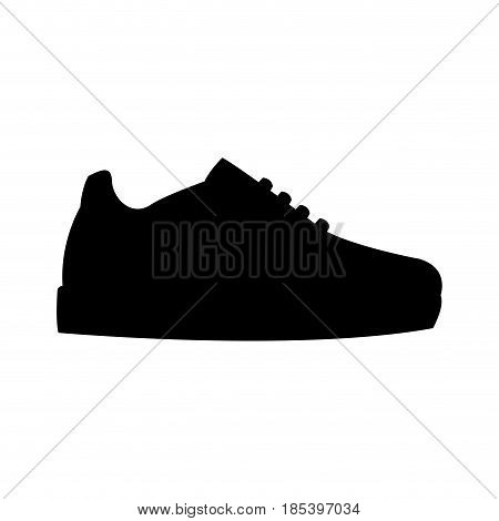 sneaker sport footwear training pictogram vector illustration