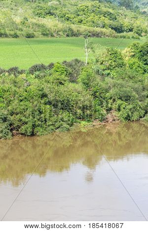 Taquari River And Farm
